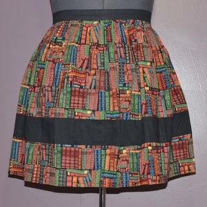 Brand New Handmade Library Bookshelf A Line Skirt